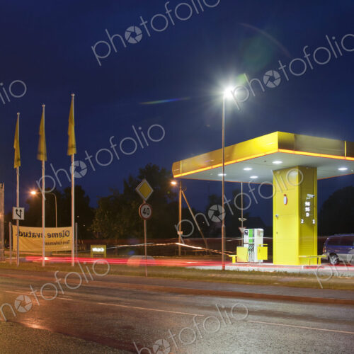 Estonian Gas Station at Night Estonian Gas Station at Night
