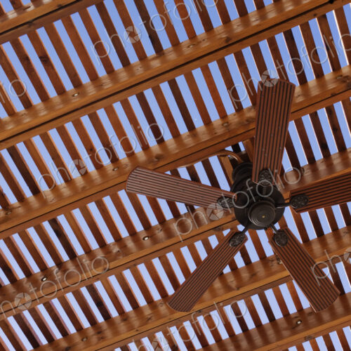 Exterior Ceiling Fan on Pergola