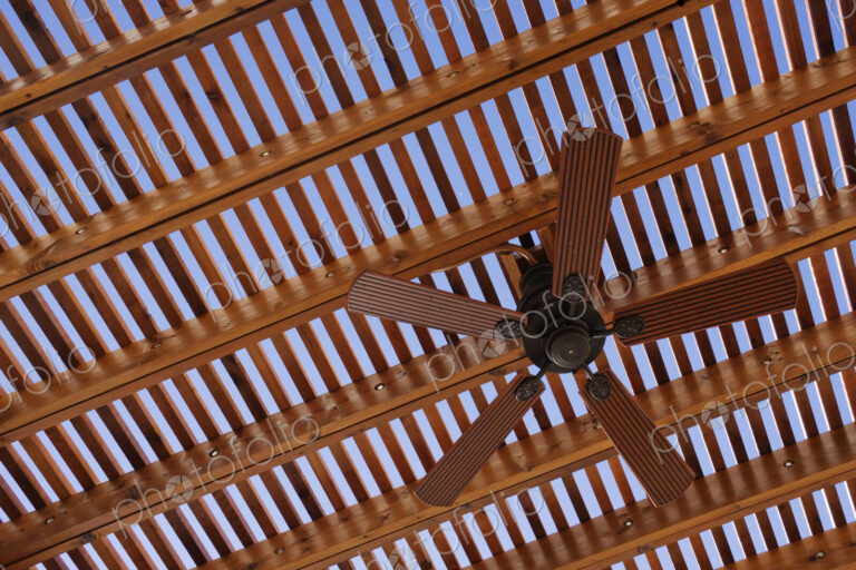 Exterior Ceiling Fan on Pergola