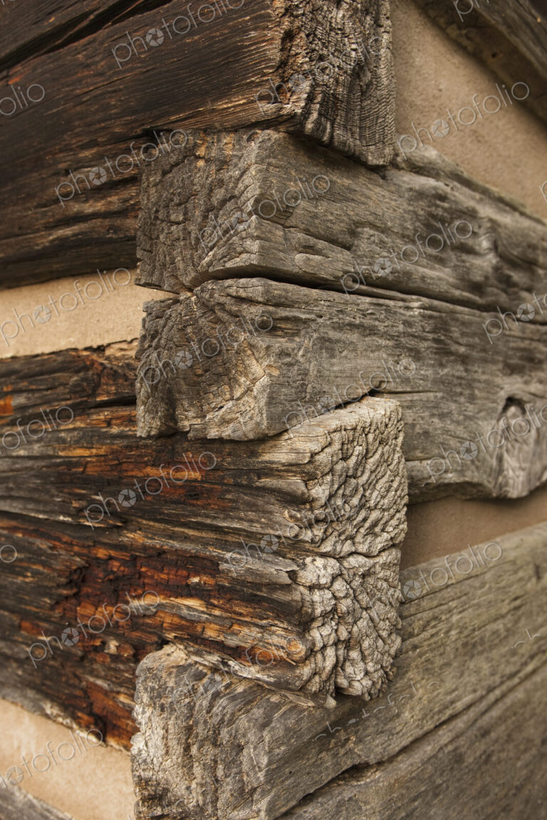 Exterior Corner of a Wooden Building