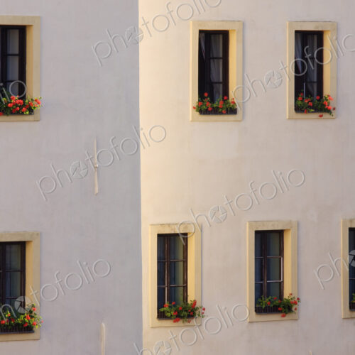 Exterior Corner of an Apartment Building Exterior Corner of an Apartment Building