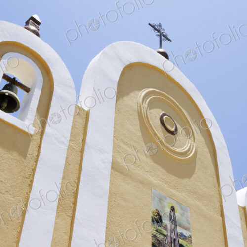 Exterior Facade of a Mexican Church Exterior Facade of a Mexican Church