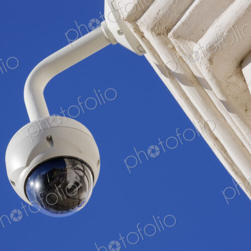 Exterior Security Camera on Building Exterior Security Camera on Building