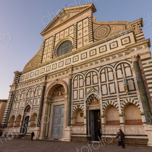 Exterior view of Santa Maria Novella church in Florence, Italy. Exterior view of Santa Maria Novella church in Florence, Italy.