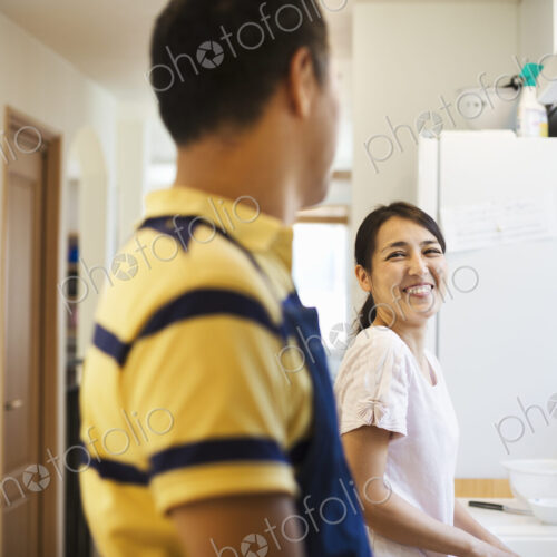 Family home. A man and woman, husband and wife together at home. Family home. A man and woman, husband and wife together at home.