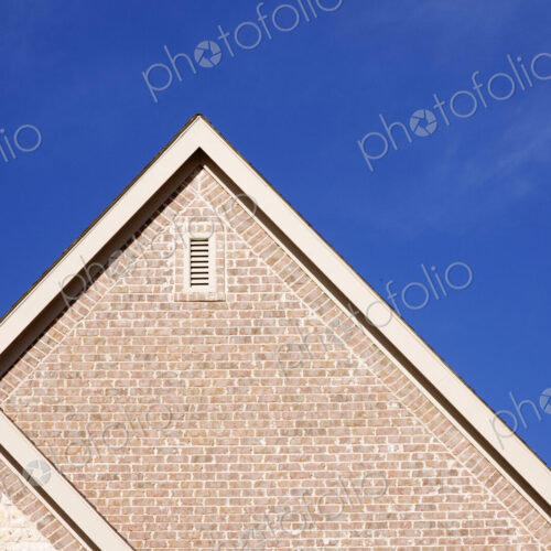 Fascia and Ridge of Gable Roof
