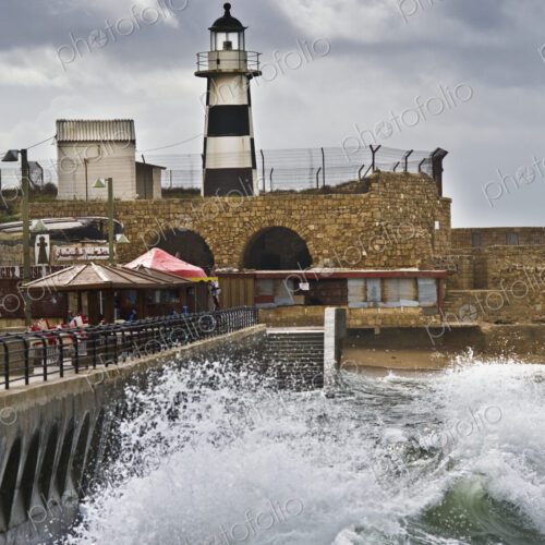 Fenced-in Lighthouse in Acre Fenced-in Lighthouse in Acre
