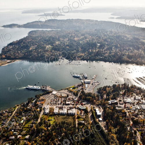 Ferry Docked At bainbridge Island Terminal