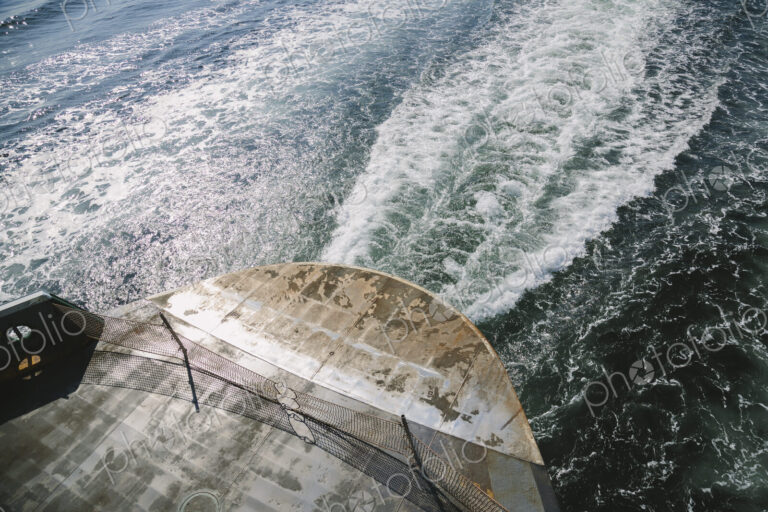 Ferry boat and wake, Puget Sound