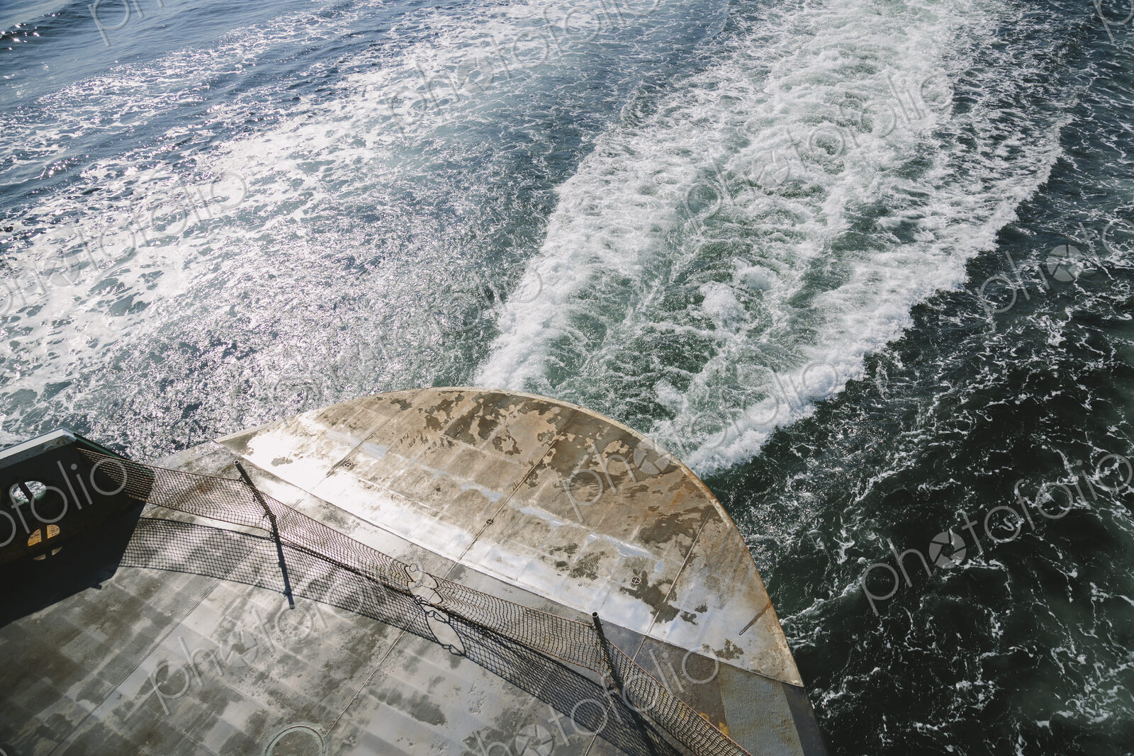 Ferry boat and wake, Puget Sound
