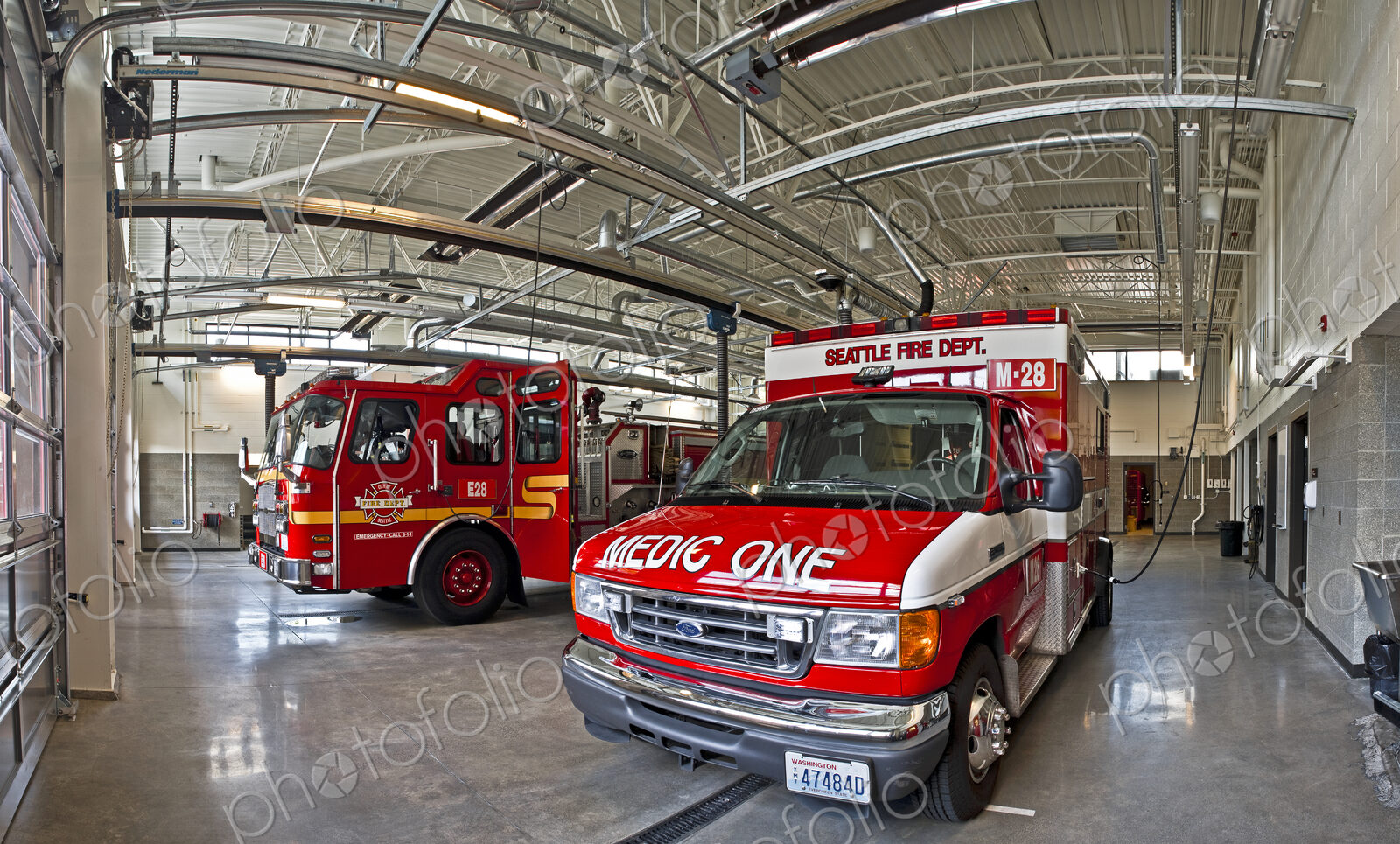 Fire Engine and Medic One Ambulance