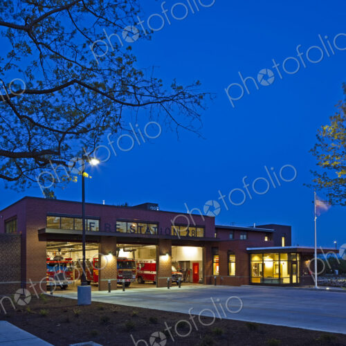 Fire Station at Night Fire Station at Night