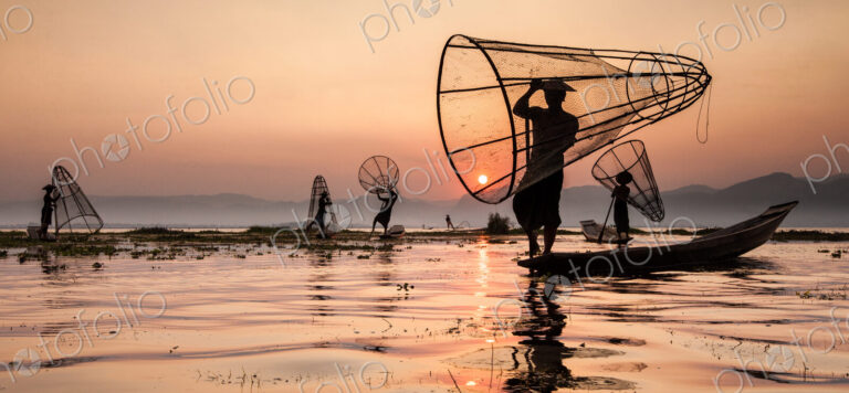 Fishermen on Inle Lake, Myanmar