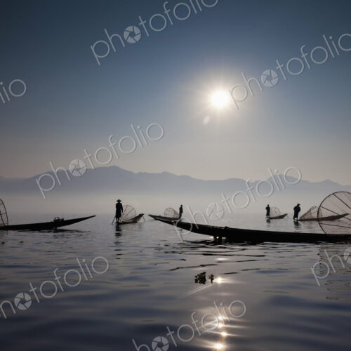 Fishermen on Inle Lake, Myanmar Fishermen on Inle Lake, Myanmar