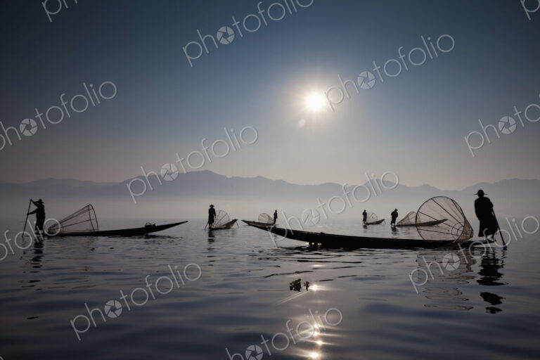Fishermen on Inle Lake, Myanmar