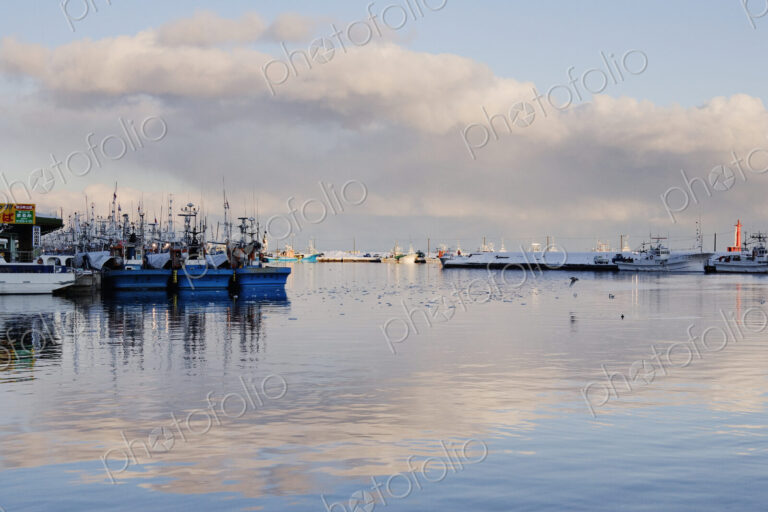 Fishing Port Harbor at Dusk
