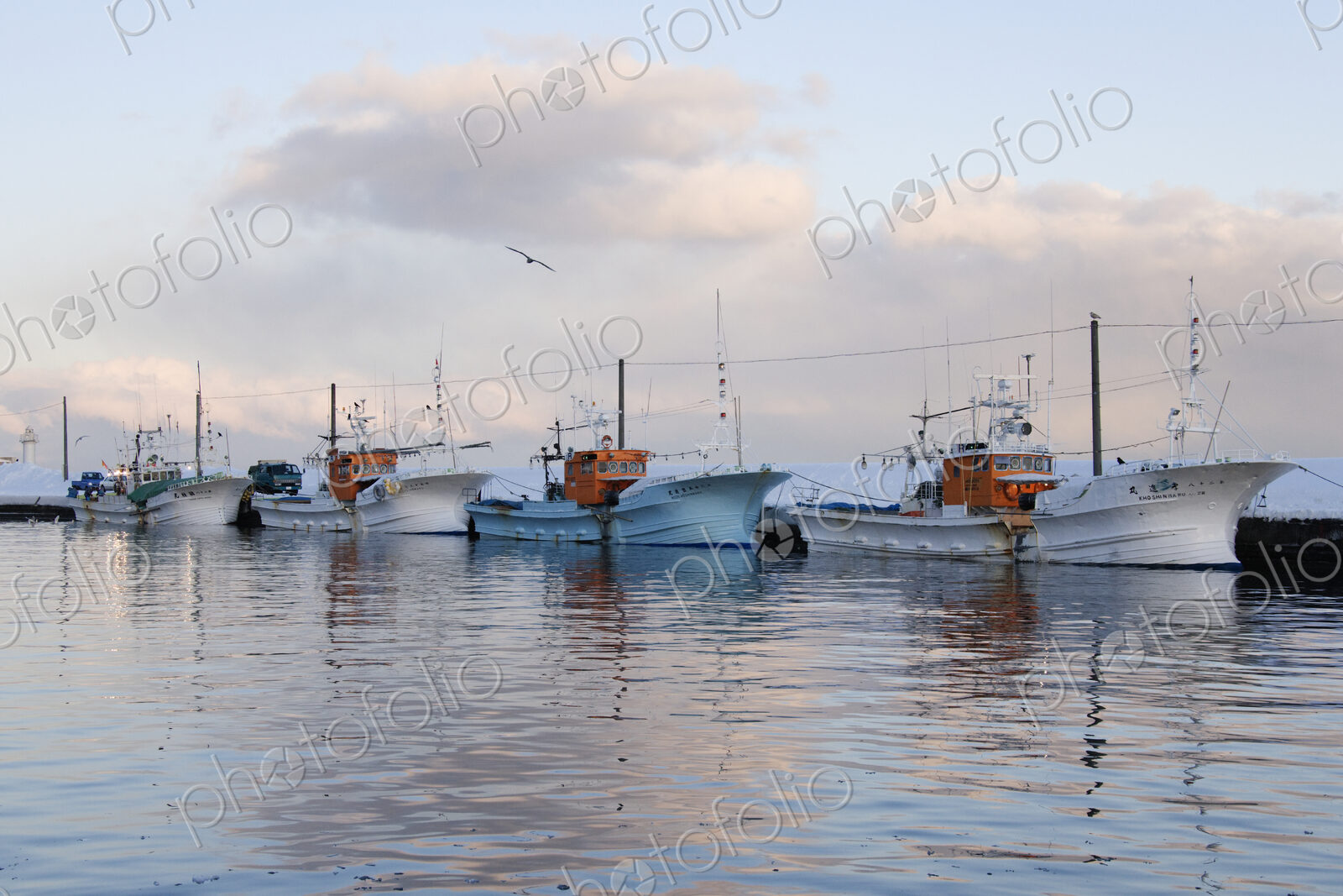 Fishing Port Harbour at Dusk