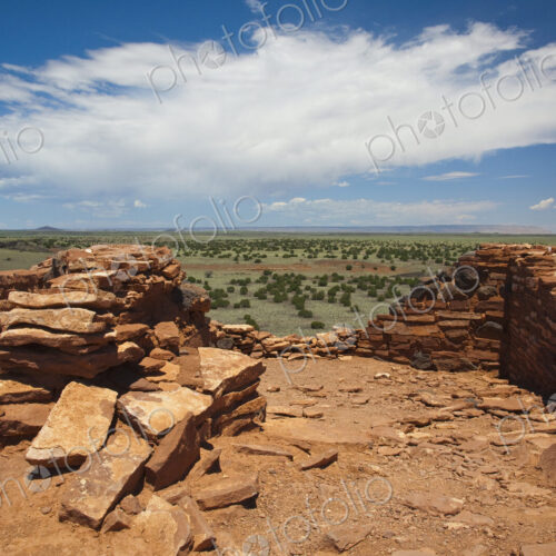 Flagstone Ruins Overlooking Valley Flagstone Ruins Overlooking Valley