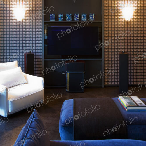 Flat Screen TV on Living Room Wall