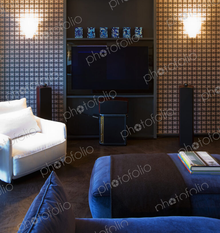 Flat Screen TV on Living Room Wall