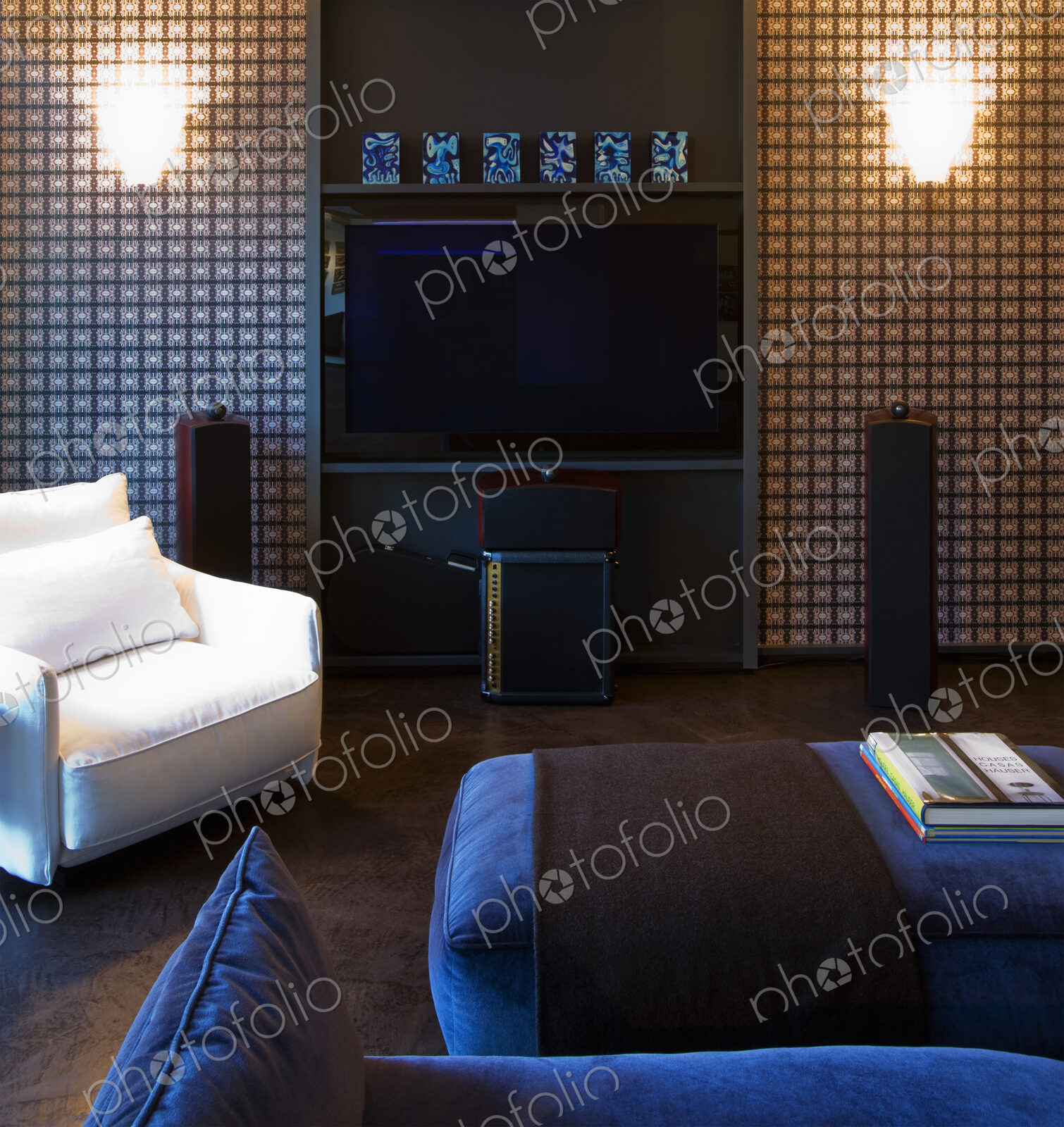 Flat Screen TV on Living Room Wall