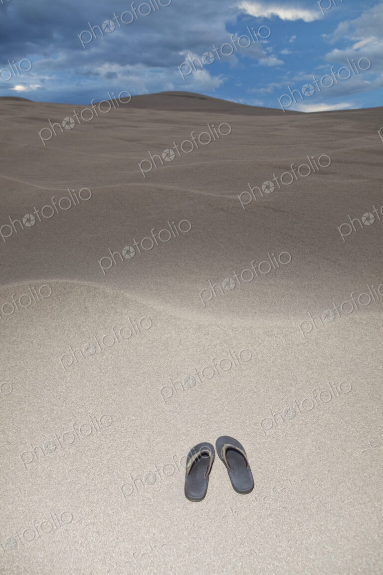 Flip Flops on a Sand Dune