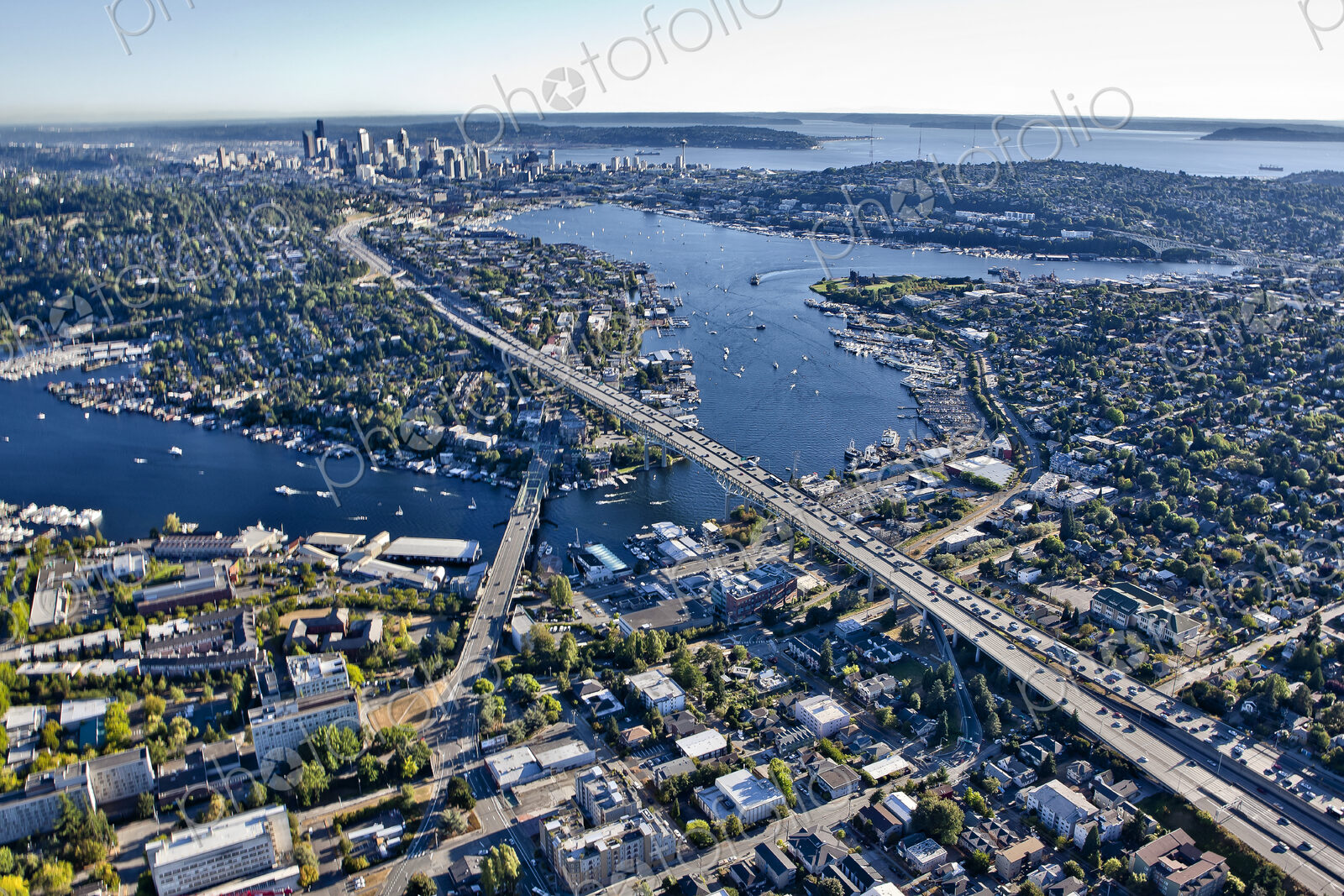 Flying Over Seattle
