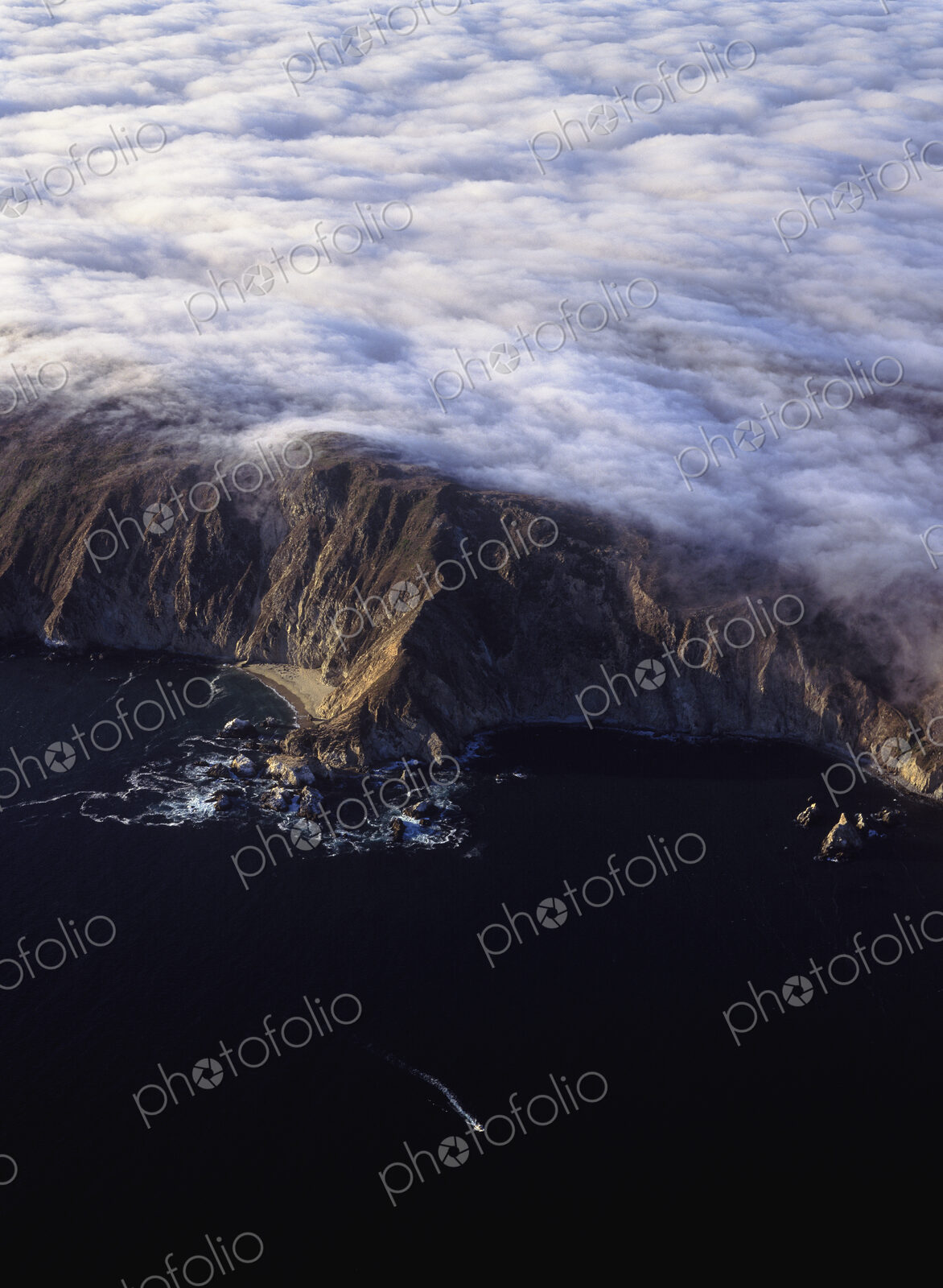 Fog Covered Northern California Coast