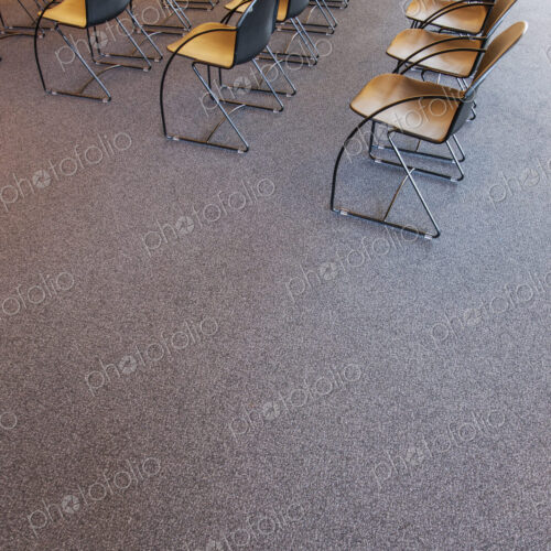 Folding chairs lined up for a business meeting Folding chairs lined up for a business meeting