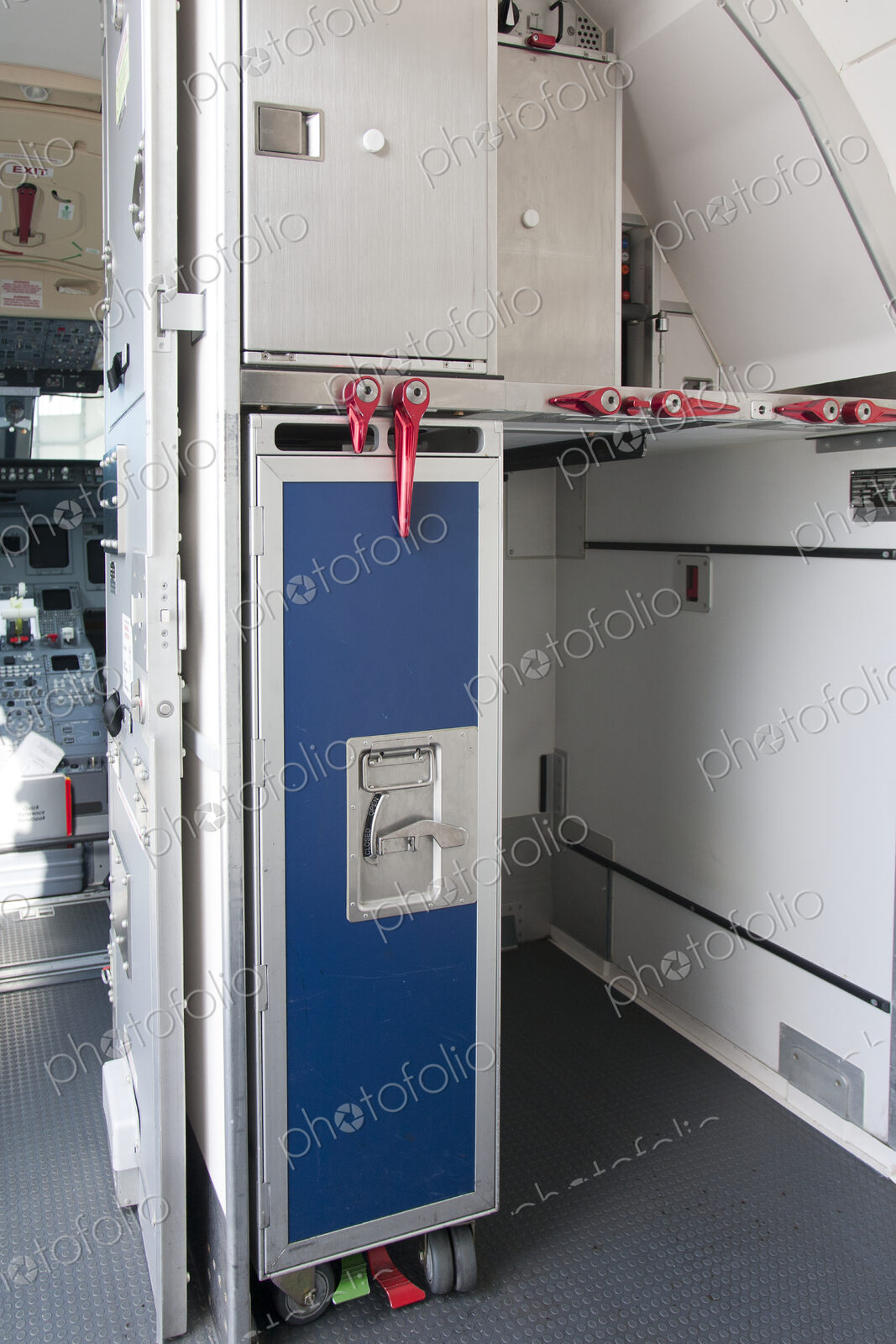 Food Compartment on an Airplane