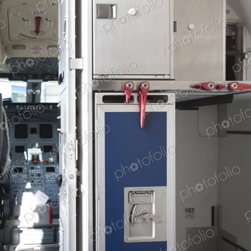 Food Compartment on an Airplane