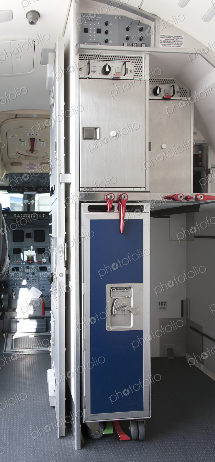 Food Compartment on an Airplane