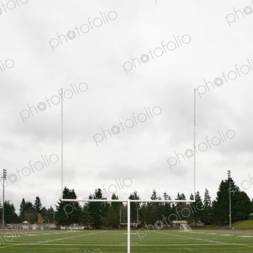 Football Field and Goalpost Football Field and Goalpost