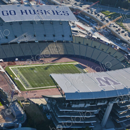 Football Stadium from Above Football Stadium from Above
