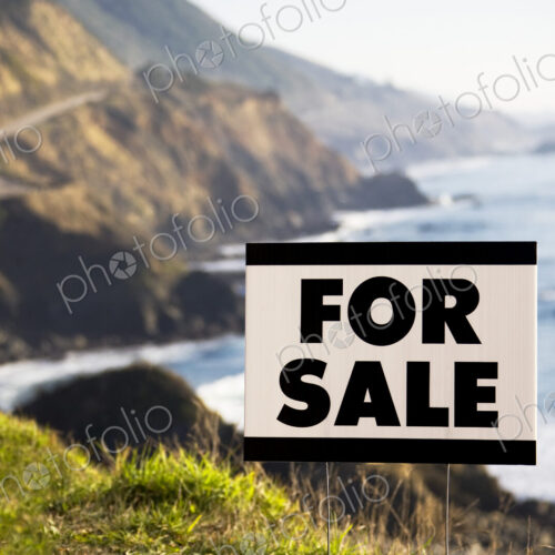 For Sale Sign Along Coast For Sale Sign Along Coast