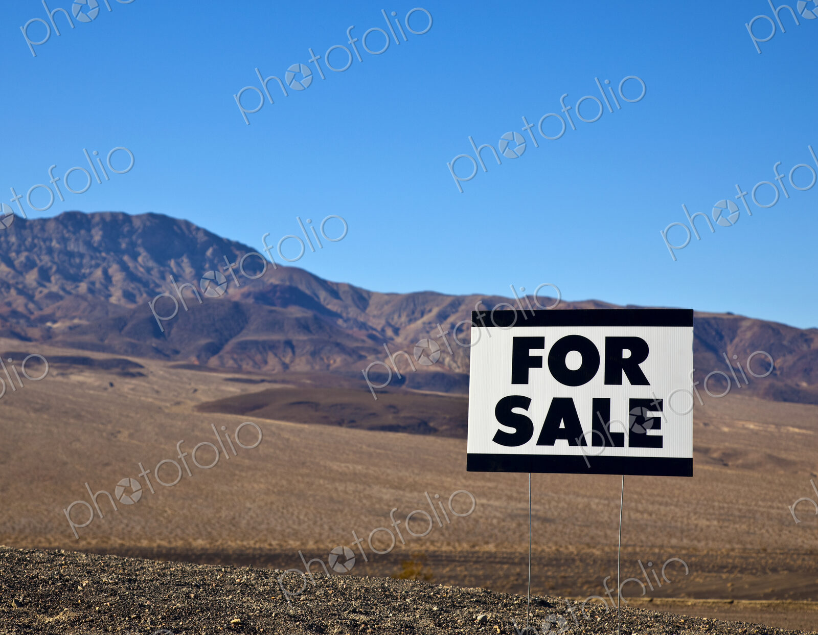 For Sale Sign in Desert