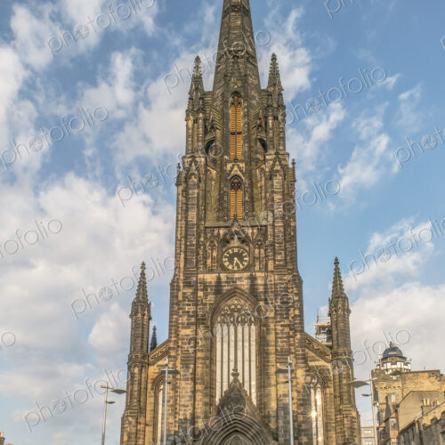 Former church housing The Hub arts building on the Royal Mile.