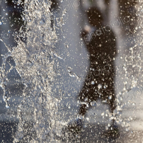 Fountain, Downtown Montreal, Quebec, Canada