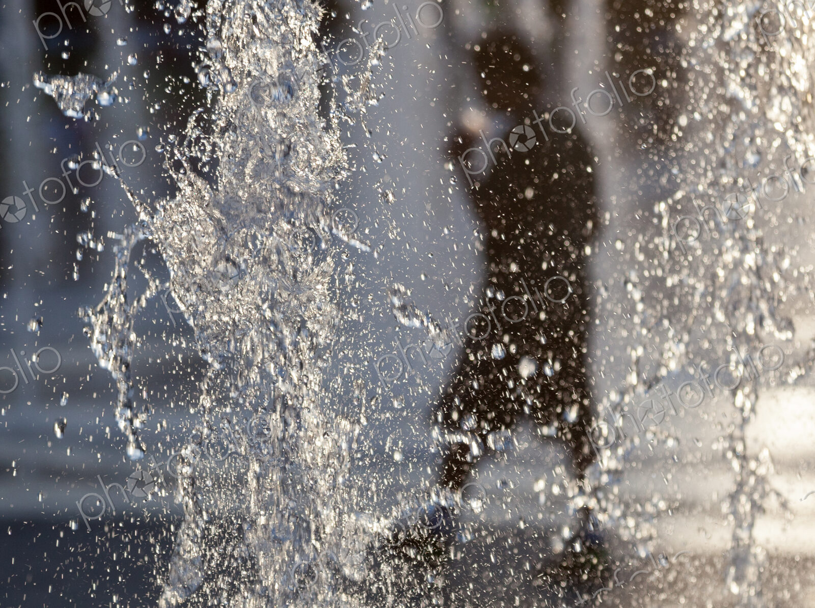 Fountain, Downtown Montreal, Quebec, Canada