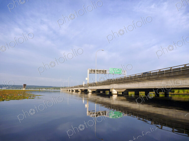 Freeway Crossing Over Lake Washington