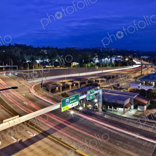 Freeway in Bellevue, Washington Freeway in Bellevue, Washington