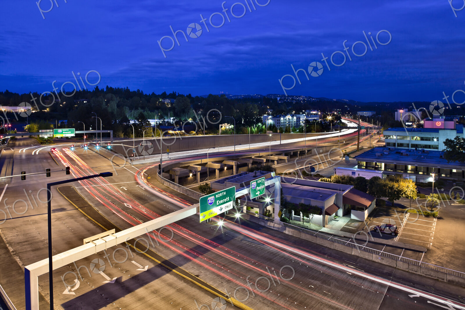 Freeway in Bellevue, Washington