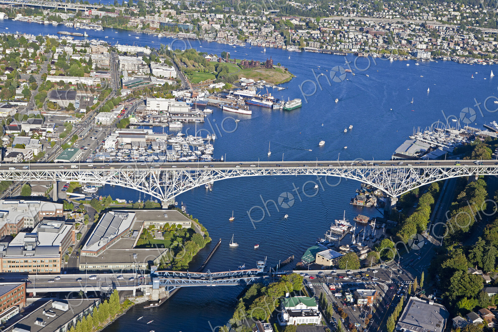 Fremont And Aurora Bridges