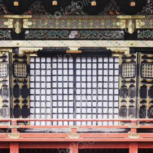 Front Doors of an Oriental Shrine Front Doors of an Oriental Shrine