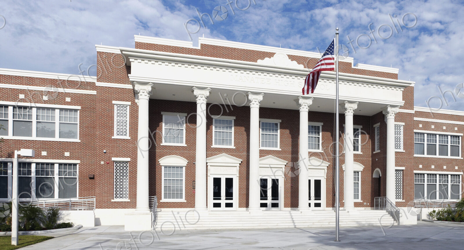 Front Entrance to a High School