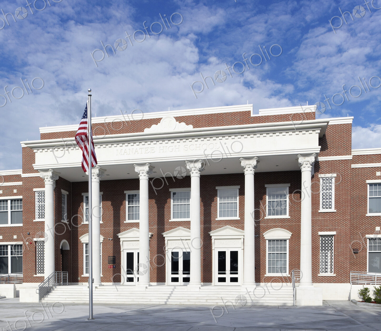 Front Entrance to a High School