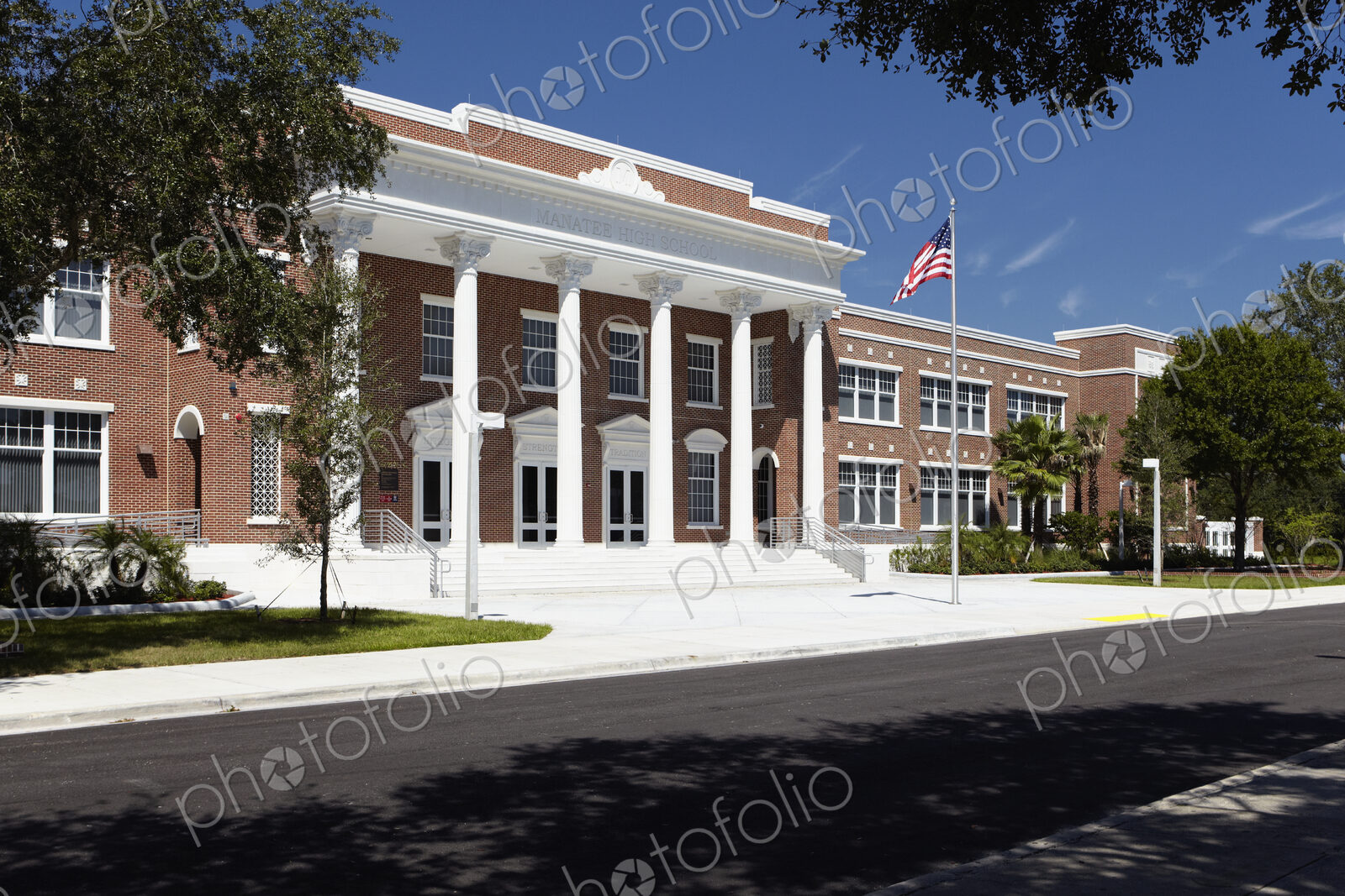 Front Entrance to a High School