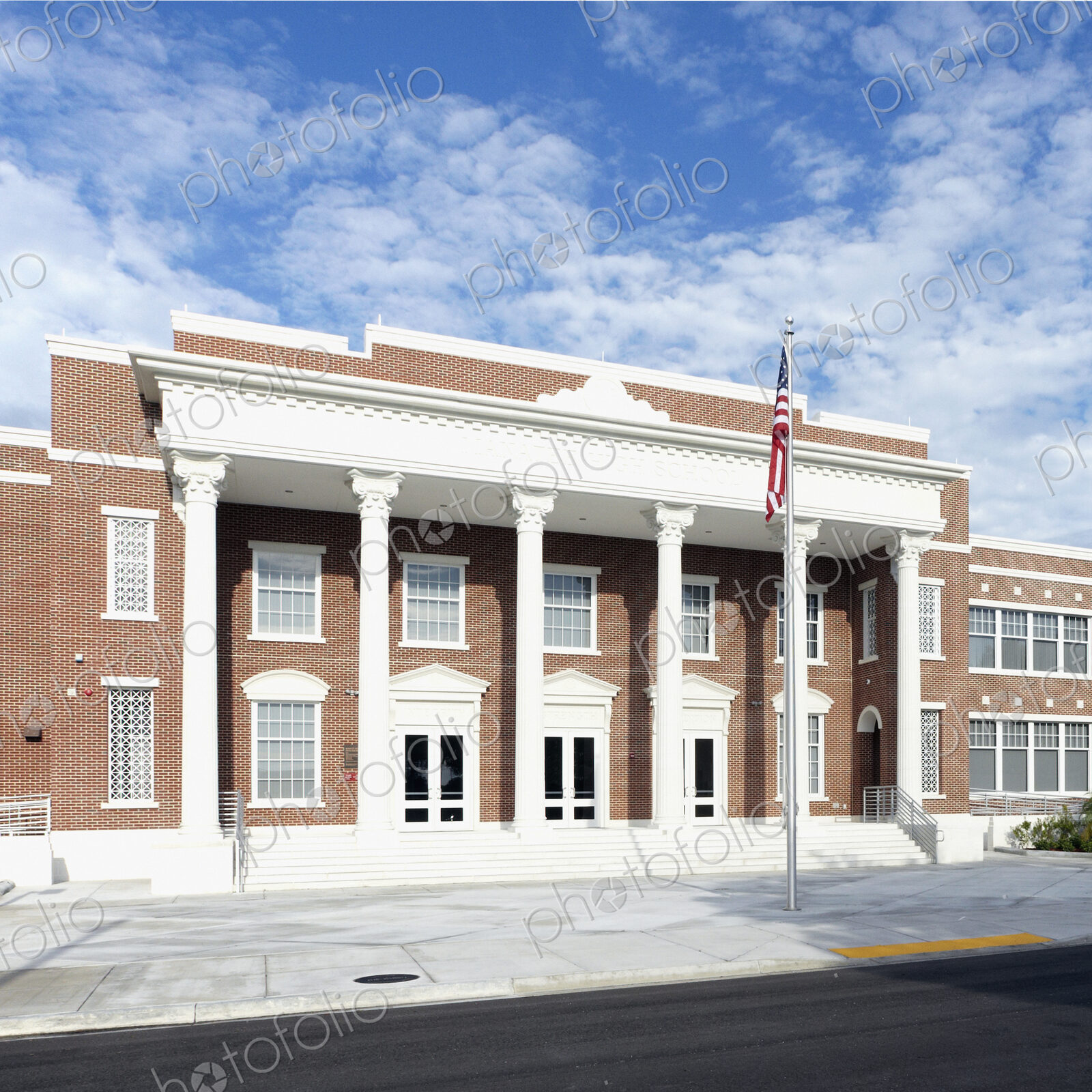 Front Entrance to a High School
