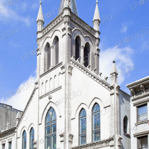 Front View of an Ornate Cathedral