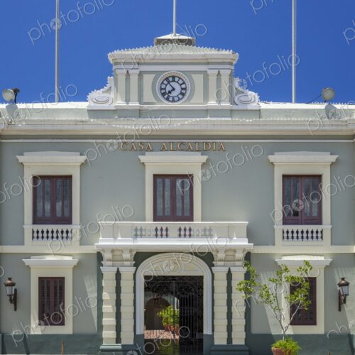 Front view of the Casa Alcaldia, the historic city hall building in Ponce, Puerto… Front view of the Casa Alcaldia, the historic city hall building in Ponce, Puerto…
